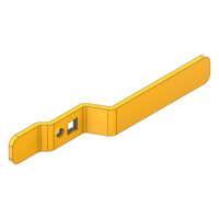 MODULAR SOLUTIONS HANDLE PART&lt;br&gt;EGRESS SAFETY HANDLE WITH INTEGRATED CAM LATCH (-5 OFFSET) W/ SET SCREW